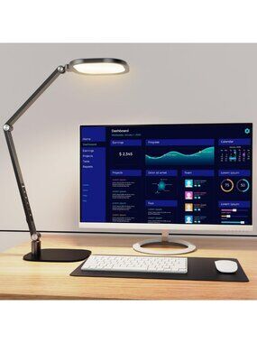 Modern LED Desk Lamp for Home Office - Soft Edge-Lit Design, Stylish